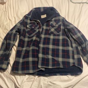 Boston Traders button up flannel fleece jacket.
